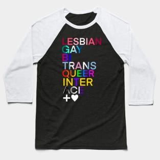 LGBTQIA Love Baseball T-Shirt